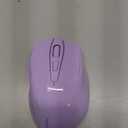 TECKNET Wireless Mouse, 2.4G Ergonomic Optical Mouse, Computer Mouse for Laptop, PC, Computer, Chromebook, Notebook, 6 Buttons, 24 Months Battery Life, 2600 DPI, 5 Adjustment Levels - Lavender