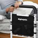Bed Assist Rail for Elderly - ASTM Approved, 400 LBS Capacity, Tool-Free, Stable Bed Assist Rails for Seniors with Ergonomic Non-Slip Handle & Storage Pocket