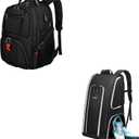 YOREPEK Football Bag for Equipment, Large Football backpack, Duffle Bag for Shoulder Pads & Shoes Compartment & travel Backpack, Extra Large 50L Laptop Backpacks