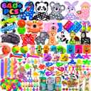 Kiss Monkey Party Favors for Kids 8-12 4-8, 640 PCS Fidget Toys Bulk, Prize Treasure Box Toys for Classroom, Goodie Bags Stuffers for Kids, Birthday Gifts, Carnival Prize, Pinata Stuffers