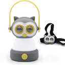 Outdoor Equipment LED Camping Lantern & Headlamp Set for Kids, FANT.LUX Battery Powered Night Light for Emergency, Hurricane, Lightweight Tent Lamp for Children (Owl Set)