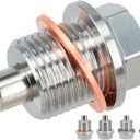 1PC M18x1.5 Stainless Steel Magnetic Engine Transmission Oil Drain Plug Fit Acura Honda Toyota BMW Volvo Porsch Can-Am Rolls-Royce Select Model, Replace 90021900930 90341-18023 DP007