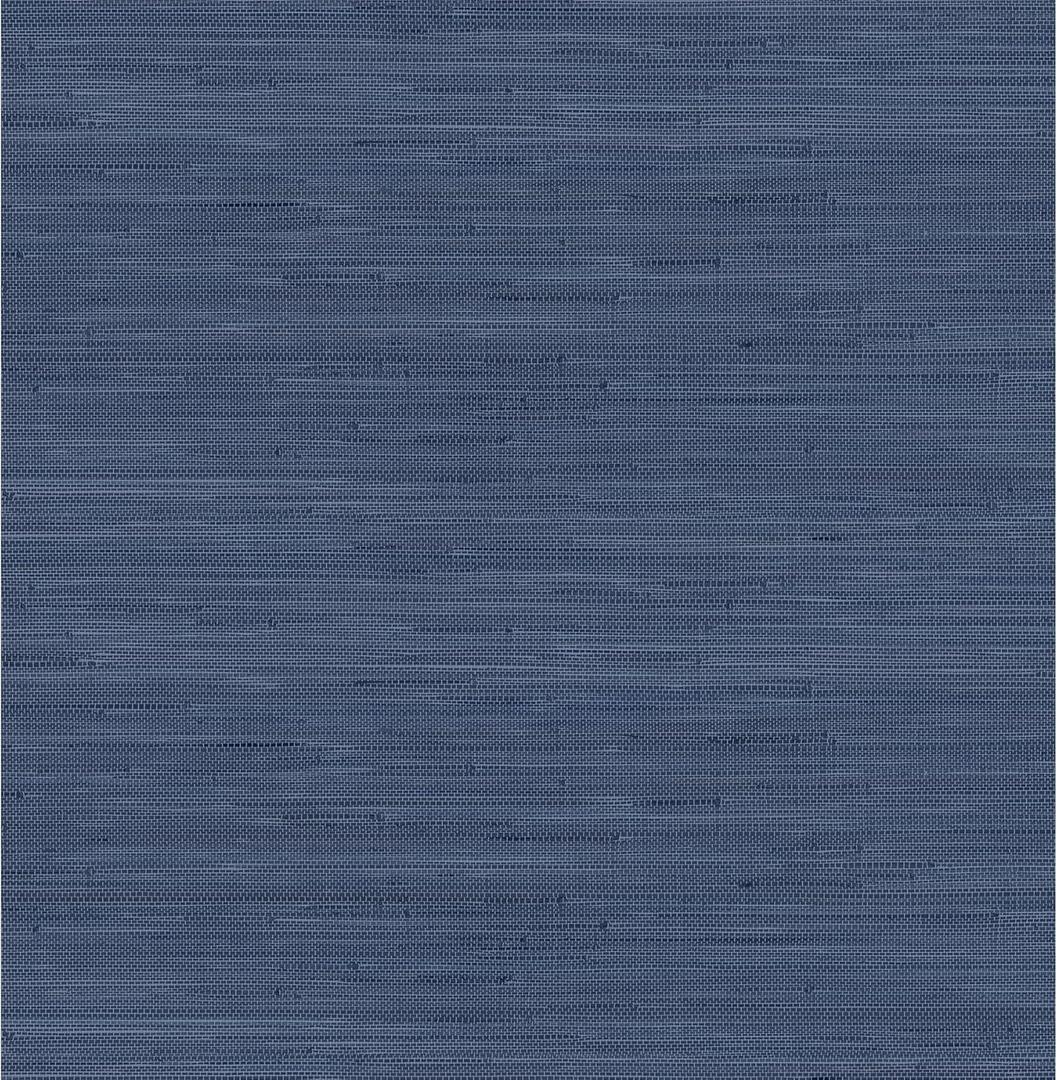 NuWallpaper x Society Social Classic Faux Grasscloth Peel and Stick Wallpaper, Navy Blue