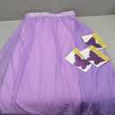 9ft Purple Butterfly Table Skirt for Butterfly Theme Baby Shower Gilrs Tulle Tutu Table Skirt for Butterfly Birthday Party Wedding Cake Dessert Table Decorations