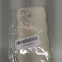 Anuck for iPhone 12 Case Wave, Curly Frame Design for Women Girls, Cute Wavy Solid Color Aesthetic Phone Case Soft Flexible TPU Shockproof Full-Body Protective Cover 6.1 inch - White