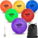 Weighted Balls for Baseball and Softball,Set of 6 Weighted Baseball with Mesh Bag,Air Nozzle, Weighted Baseballs for Pitching/Throwing/Catching/Hitting,Improve Power and Speed Weighted Ball