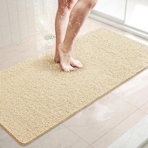 LuxStep Shower Mat Bathtub Mat,Non-Slip Bath Mat with Drain, Quick Drying 40" x 16"