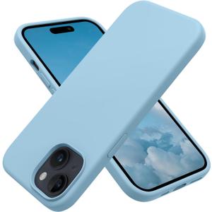 OTOFLY Compatible with iPhone 15 Case, Silicone Shockproof Slim Thin Phone Case for iPhone 15 (6.1 inch),(Baby Blue)