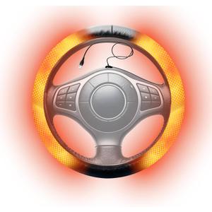 Heated Steering Wheel Cover - 2025 New USB 14.5-15.5" Car Steering Wheel Cover Warmer, Rapid Heating Universal fit for Vehicles, Trucks, SUVs Black 14.6-15in