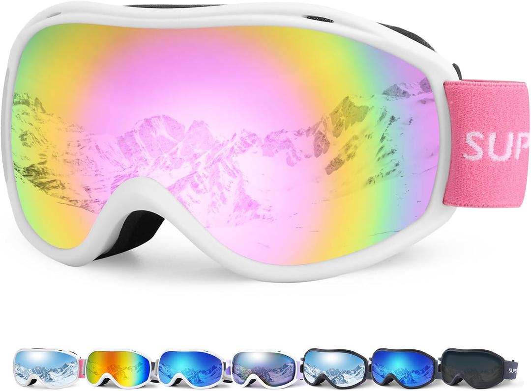 Supertrip Ski Goggles Men Women Anti-Fog Snow Goggles UV Protection Snowboard Goggles for Adult Youth