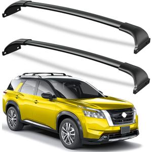 Wonderdriver Roof Rack Cross Bars 300lbs Compatible with Nissan Pathfinder 2022 2023 2024 2025 2026 SV SL Platinum with Raised Side Rails,Heavy Duty all-metal Aluminum Roof Rails Crossbars Cargo Canoe