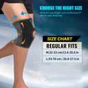 Dual Spring Knee Brace, Breathable & Anti-Slip, Black, L (Black, L)