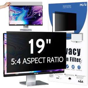 Peslv Computer Privacy Screen 19 Inch for 5:4 Standard Monitor, Removable 19inch Anti Blue Light Glare Shield Monitor Privacy Filter (14 13/16" x 11 7/8")