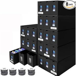 aopule 14400+ Card Storage Box, 2700+ Toploader Storage Box for Commander Display,with 72 Dividers, Labels & Tapes,Fit for TCG, PTCG, MTG