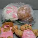 Poen 4 Pcs Christmas Gingerbread Plush Throw Pillows 10 Inches Gingerbread Man Throw Pillow Xmas Decor Gifts for Christmas Stuffed Gift for Family Friends (Cute Style)