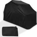 GARVEE Motorcycle Storage Heavy Duty Motorcycle Shelter Shed Cover, Garage Tent Storage Shelter with Carry Bag, Black 136 in x 54 in