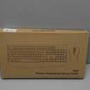 Wireless Keyboard and Mouse Combo, Full-Sized 2.4GHz Wireless Keyboard with Comfortable Palm Rest and Optical Wireless Mouse for Windows, Mac OS PC/Desktops/Computer/Laptops (Black)