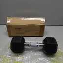 Yes4All Cast Iron - Chrome Grip Hex Dumbbell - 15 lbs - Single