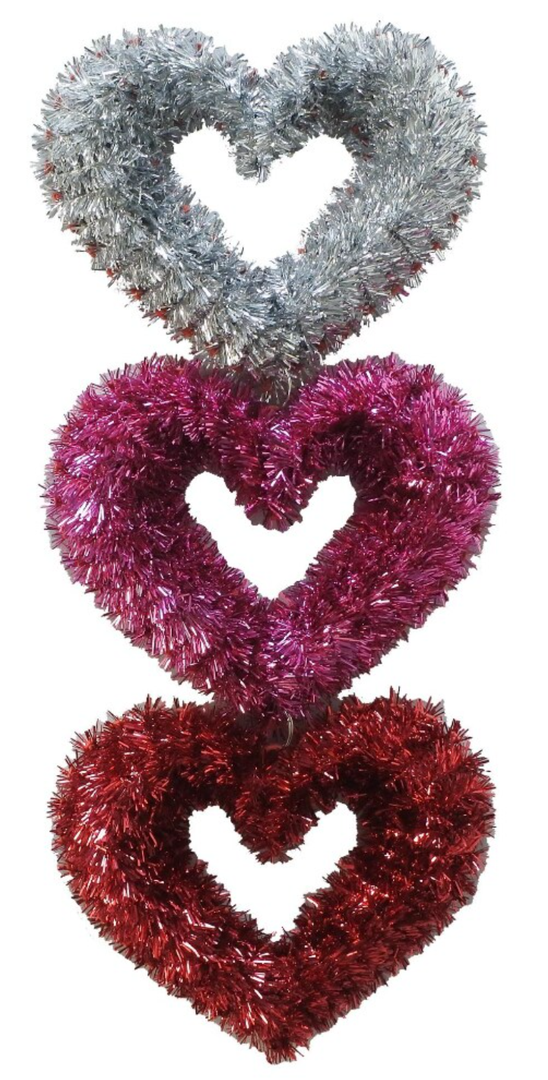 Holiday Home 18.5" Triple Heart Valentine's Decoration