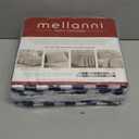 Mellanni Queen Sheets Set - 4 PC Iconic Collection Bedding - Hotel Luxury, Extra Soft, Cooling Bed Sheets - Wrinkle, Fade, Stain Resistant (Queen, Oxford Stripe Blue Nova)