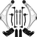 Control Arm, Replacement For Front Lower Control Arm With Ball Joint Sway Bar Inner Outer Tie Rod Boots Compatible With 2016-2023 Honda Pilot, 2014-2023 Acura MDX - 10 Pcs