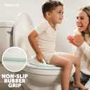 Jool Baby Potty Training Seat for Boys and Girls With Handles, Fits Round & Oval Toilets, Non-Slip with Splash Guard, Includes Free Storage Hook (Aqua)