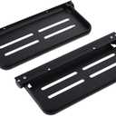 2 Pack Foldable Floating Shelf Wall Mounted Folding Rack Heavy Duty Space Aluminum Towel Holder Black 90 Fold Up Phone Holder Shelf for Bathroom Laundry Room