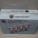 Chefcaptain Set Of 4 Extra Large 10 Oz Milkshake Glasses And Sundae Cups, Thick Clear Glass Tulip Design, Zero Lead Dishwasher Safe