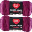 Red Heart Super Saver Jumbo Anemone Ombre Yarn - 2 Pack of 283g/10oz - Acrylic - 4 Medium (Worsted) - 482 Yards - Knitting/Crochet