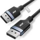 acer 8K DisplayPort Cable 10FT, DP 1.4 Cable Supports 8K@60Hz 4K@240Hz 144Hz, 32.4Gbps High Speed Braided Display Port Cord Support FreeSync, G-Sync, HDR, HDCP 2.2 for Gaming Monitor, PC, Graphics
