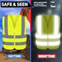 Neiko High Visibility Safety Vest ANSI Class 2, 2 Pockets (XX-Small, Yellow)