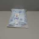 AISWI Mesh Ruched Maternity Dress Baby Shower Wedding Guest Pregnancy Shoot Fall Long Sleeves Square Neck, Blue White Floral, Medium