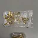 6pcs Bow Shape Cabinets Knobs, Brass Bow Furniture Door Pulls Vintage Gold Drawer Knobs Decorative Bow Dresser Handle Gold Bow Hardware for Dresser Home Kitchen Cupboard Drawer Wardrobe Pulls