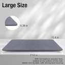 Large Stone Dish Drying Mat for Kitchen Counter, 24"16" Quick Dry Super Absorbent Eco-Friendly Diatomaceous Earth Stone Mat with hemisphere wooden feet, Non-slip, Heat Resistant, Multi-purpose mats.