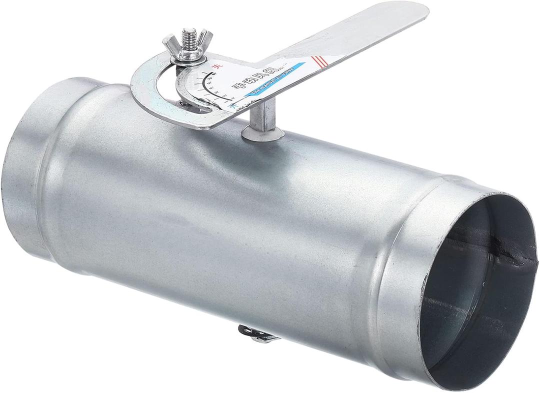 PATIKIL 3" HVAC Duct Manual Volume Damper, Metal Adjustment Airflow Ducting Backdraft Damper Control for Air Ventilation System