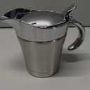 Double Insulated Gravy Boat Stainless Steel Sauce Jug with Hinged Lid