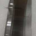 37oz Airtight Glass Square Storage Canisters with Bamboo Lids Set of 6 (1100ml) Striped Stackable Containers, Kitchen Jars for Pantry Noodles, Flour and Coffee beans (with Black Lable)