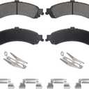 Rear Semi-Metallic Brake Pads Set for Chevy Silverado 1500 for GMC Sierra 1500 2001-2006, Suburban 1500 4WD, Tahoe 4WD, Yukon XL 1500 00-06, for Cadillac Escalade ESV EXT 4WD, (Not fit AWD)