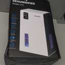 NineSky Dehumidifier, 1000 sq.ft Dehumidifiers for Home with 95oz Large Water Tank,Quiet Dehumidifier with 7-Color Ambient Light & Auto Shut Off, Dehumidifier for Basement, Bedroom, Bathroom (White)