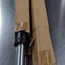 Shintenchi Bar Stools Set of 4 Modern Swivel Bar Chairs, Counter Height Faux Leather Metal Barstools, Upholstered Island Chairs with Back and Footrest, Beige