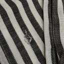 jinchan Double Layer Striped Linen Kitchen Tier Curtain Rustic Cafe for Living Room Bathroom Half Window Curtain Light Filtering Rod Pocket 1 Panel 36 Inch Charcoal Grey