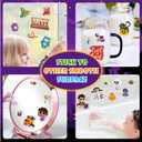 4 Sets Halloween Reusable Sticker Books for Toddlers 1-3, Activities Books Crafts for Kids 2-4, Removable Jelly Stickers for Girls Boys 3-5, Travel Toys Holiday Gifts Halloween Basket Stuffers