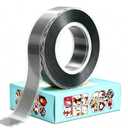 zvp Double Sided Nano Tape, Removable Heavy Duty Mounting Foam Tape, Adhesive Tape for Wall, Carpet, Poster and Picture Hanging Strips (Gray, 1.15 * 394 in)