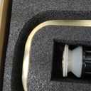 Brushed Gold Bathroom Faucets, 8 Inch Brass Widespread Bathroom Sink Faucet 3 Holes, Two Handles Sink Faucet with Metal Pop-Up Drain & CUPC Supply Lines, for Gold Vanity RV (Brushed Gold (Height 10.94 in))