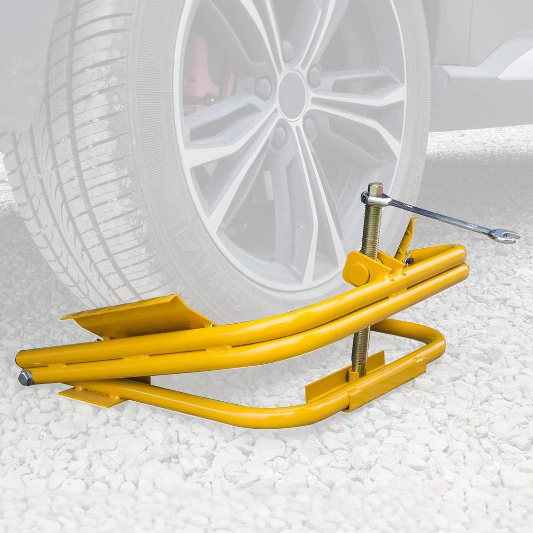 HKTE Light Trailer Tire Leveler 3,000 lbs Capacity Fits 1315 Wheels Manual Drive-On Leveling Stable Support for Single Axle RV, Camper & Trailer