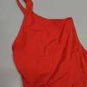 YEOREO Hyperflex Strapless Bodysuit Tube Top Off Shoulder Double Lined Thong Bodycon Slim Fit Summer Sexy Leotard (Small, Red)