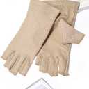 Maxdot Sun Gloves for Women UV Protection Fingerless Non Slip Sunscreen Driving Gloves for Summer Outdoor
