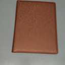 Enyuwlcm PU Leather Portfolio Folder with Clipboard Clip Padfolio for Women Interview School Office Business (Gloden)