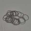 Luomorgo 50 Pcs 2.5 Inch Binder Rings, Nickel Plated Metal Book Rings Silver Paper Rings, Heavy Duty Loose Leaf Binder Rings, Index Cards Rings, Key Rings for Office, Home, School