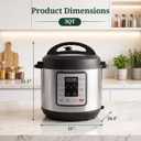 10-in-1 3QT Electric Pressure Cooker for Rice and Stews